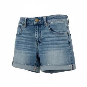 American Eagle Denim Shortie Women’s Size 6 Light Wash Frayed Hem Casual Shorts